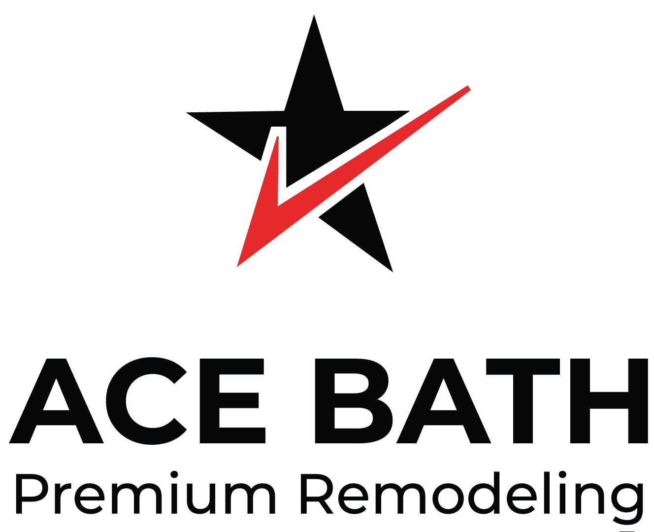 Ace Bath Premium Remodeling Logo Black