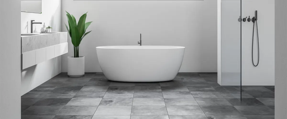 Ceramic tile for bathroom