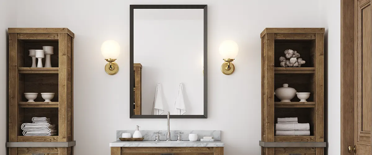 Vanity lighting for bathrooms